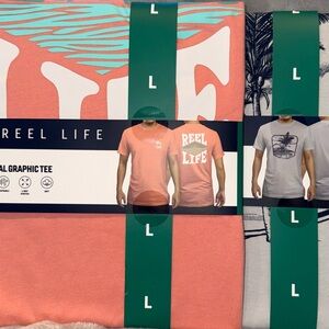 Men's Reel Life  Graphic Tee - Large
